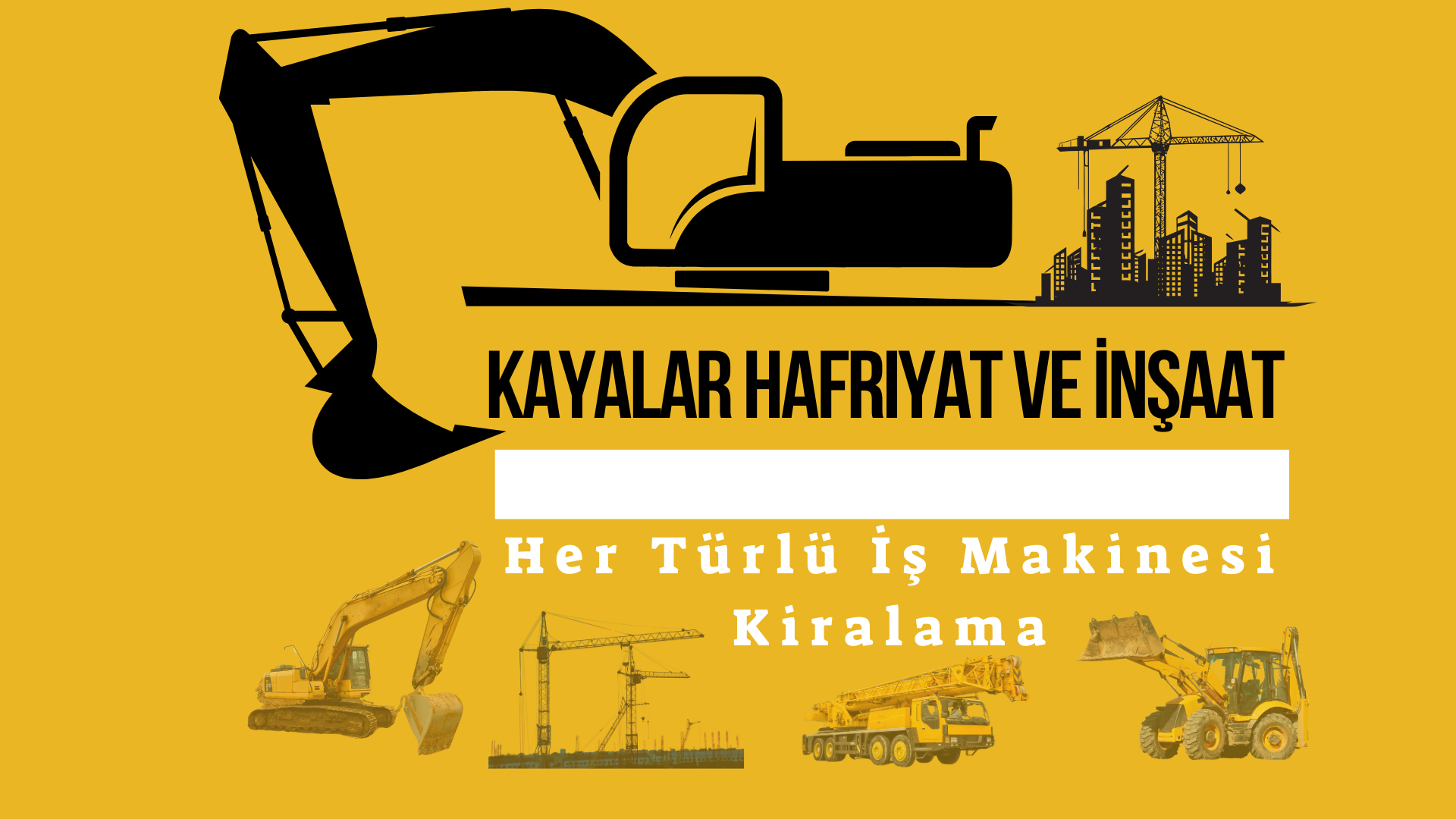Her Türlü İş Makinesi İle 7/24 Hizmet